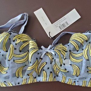 Fleur Du Mal Banana Lingerie Bra